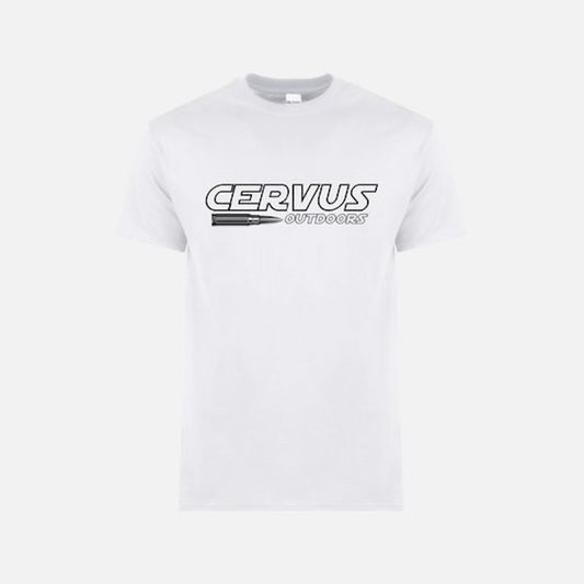 CERVUS OUTDOORS BULLET TEE WHITE