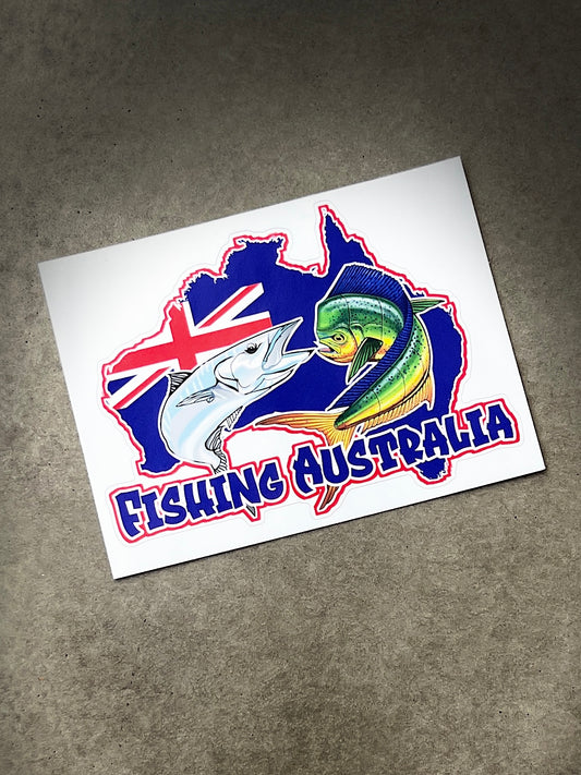 Fishing Australia Sticker