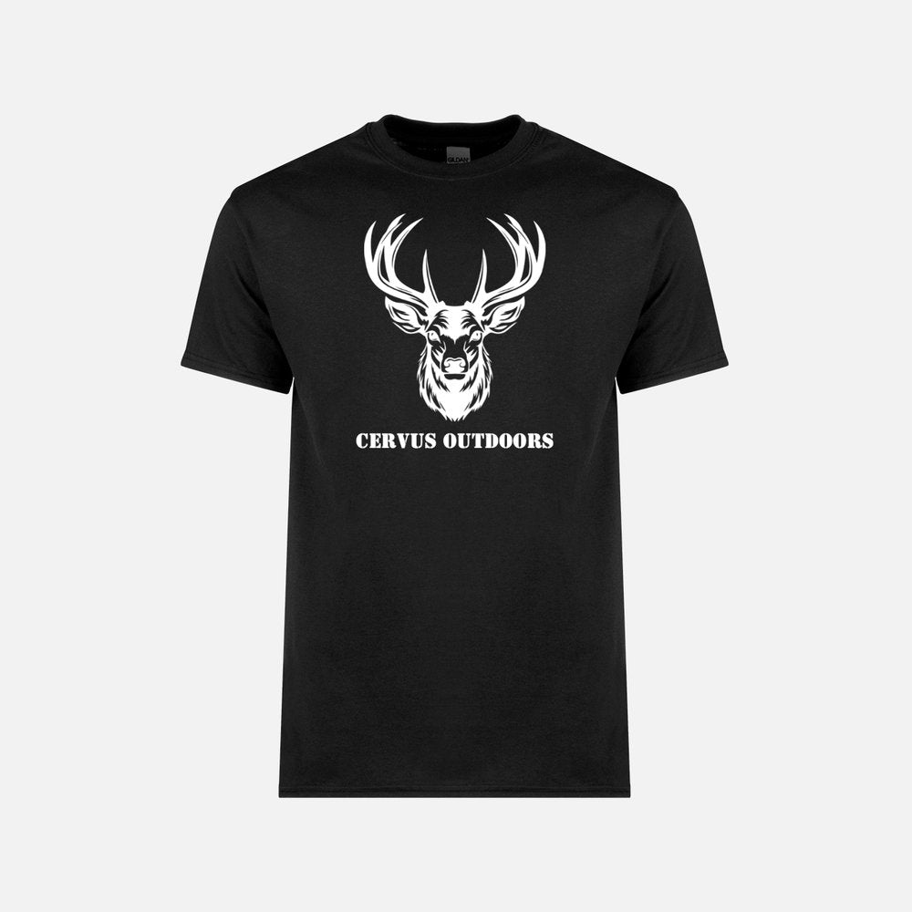 RED DEER BLACK TEE