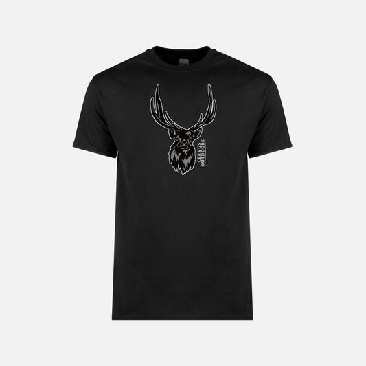 RUSA STAG TEE - BLACK